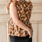 Girls Smocked Waist Ruffle Sleeve Top Shirt Hayden