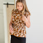 Girls Smocked Waist Ruffle Sleeve Top Shirt Hayden