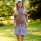 Girls Soft Cotton Dark Mocha Cardigan Girls Woodmouse & Thistle