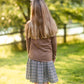 Girls Soft Cotton Dark Mocha Cardigan Girls Woodmouse & Thistle