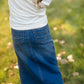 Girls Stretch Waist Long Denim Skirt Skirts Be Girl