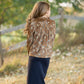 Girls Velvet Long Sleeve Floral Top Girls