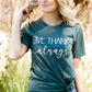 dark green women's give thanks fall graphic tee