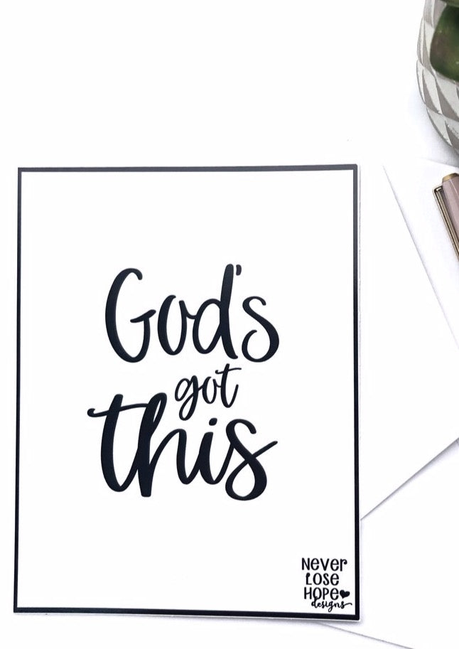 God's Got This Notecard - FINAL SALE Home & Lifestyle