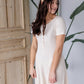 Godet Midi Dress with Button Detail Dresses Polagram
