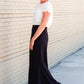 Gold Foil Print Lace Blouse - FINAL SALE Tops