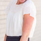 Gold Foil Print Lace Blouse - FINAL SALE Tops
