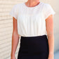 Gold Foil Print Lace Blouse - FINAL SALE Tops
