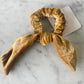 Gold Glitter Bow Scrunchie Accessories