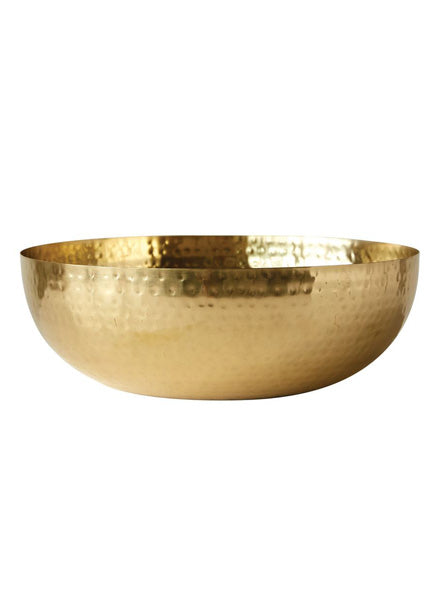 gold hammered tin bowl