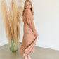 Golden Floral Tiered Maxi Dress Dresses Pinch