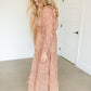 Golden Floral Tiered Maxi Dress Dresses Pinch