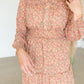 Golden Floral Tiered Maxi Dress Dresses Pinch