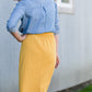 Golden Pocket Front Midi Skirt - FINAL SALE Skirts