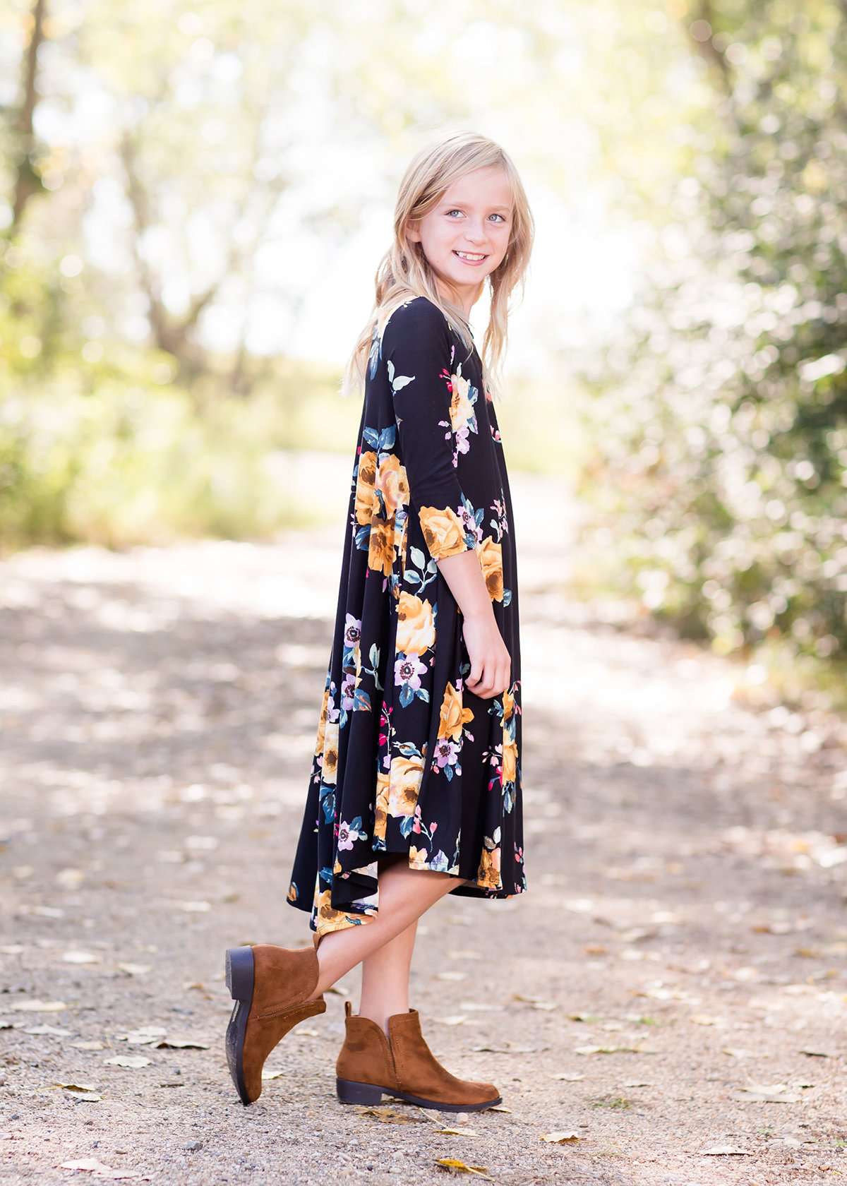 Golden Rose Tunic Dress Dresses