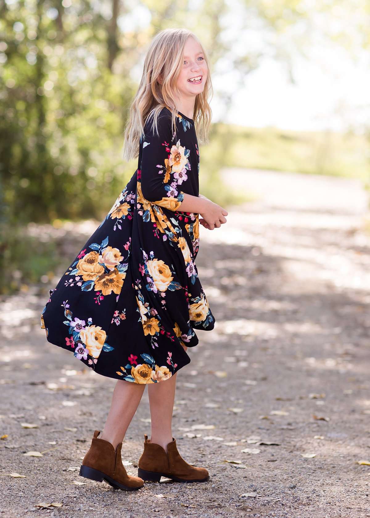 Golden Rose Tunic Dress Dresses