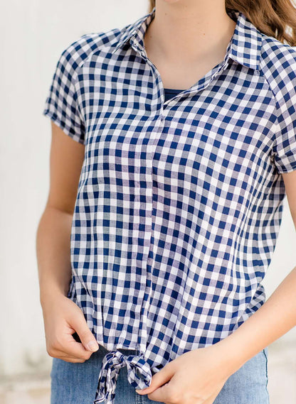 Graceful Gingham Top - FINAL SALE Tops