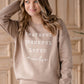Grateful Thankful & Loved Crew Neck Sweatshirt Shirt Oat Collective