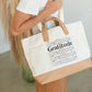 Gratitude Canvas + Faux Leather Tote Bag Accessories Like Dreams