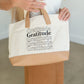 Gratitude Canvas + Faux Leather Tote Bag Accessories Like Dreams