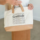 Gratitude Canvas + Faux Leather Tote Bag Accessories Like Dreams