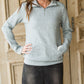 Gray 1/4 Zip Textured Sweater - FINAL SALE Top