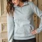 Gray 1/4 Zip Textured Sweater - FINAL SALE Top