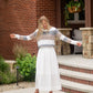 Gray Colorblock Crew Neck Sweater Tops