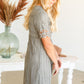 Gray Crochet Lace Midi Dress - FINAL SALE Dresses