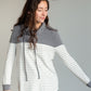 Gray Drawstring Colorblock Top Tops Staccato
