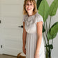 Gray Embroidered Bodice Midi Dress - FINAL SALE Dresses