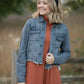 This Gray Fitted Jacket with Uneven Hem is easy to layer over all of your basics! Tailored in a gray cotton blend material, with fully functional front buttons, visible stitching, and a classic collar. The button details continue with at the two chest pockets perfect for holding all the things, and the cuffs also button! There is a raw frayed hem for elevated style! Layer this jacket over your favorite knit dress for classy casual looks all season long! 
