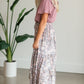 Gray Floral Tiered Maxi Skirt - FINAL SALE Skirts