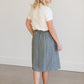 Gray Print Below the Knee Skirt - FINAL SALE Skirts