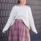 Gray Ribbed Dolman Sleeve Sweater Tops Tea & Rose