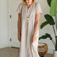 Gray Rope Tie Waist Midi Dress - FINAL SALE Dresses