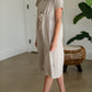 Gray Rope Tie Waist Midi Dress - FINAL SALE Dresses