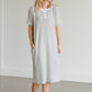 Gray Striped Textured Midi Dress - FINAL SALE Dresses