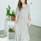 Green Leaf Print Midi Dress - FINAL SALE Dresses