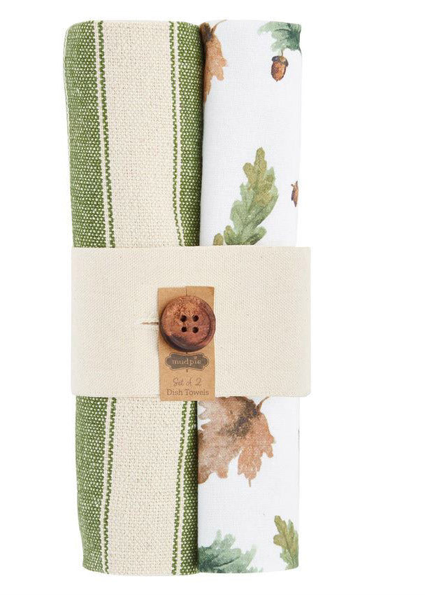 Green Leaves Dish Towels - Set of 2 - FINAL SALE Home + Lifestyle