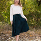 Green Polka Dot Wrap Midi Skirt - FINAL SALE Skirts