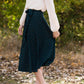 Green Polka Dot Wrap Midi Skirt - FINAL SALE Skirts