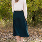 Green Polka Dot Wrap Midi Skirt - FINAL SALE Skirts