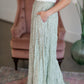 Green Tiny Floral Maxi Skirt Skirts Mikarose