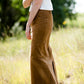 womens long corduroy maxi skirt in fall colors