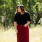 womens long corduroy maxi skirt in fall colors