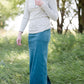womens long corduroy maxi skirt in fall colors