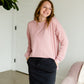 Hacci Brushed Blush Pullover Sweater - FINAL SALE Tops