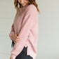 Hacci Brushed Blush Pullover Sweater - FINAL SALE Tops