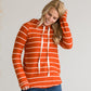 Hacci Knit Striped Hooded Sweatshirt - FINAL SALE Tops
